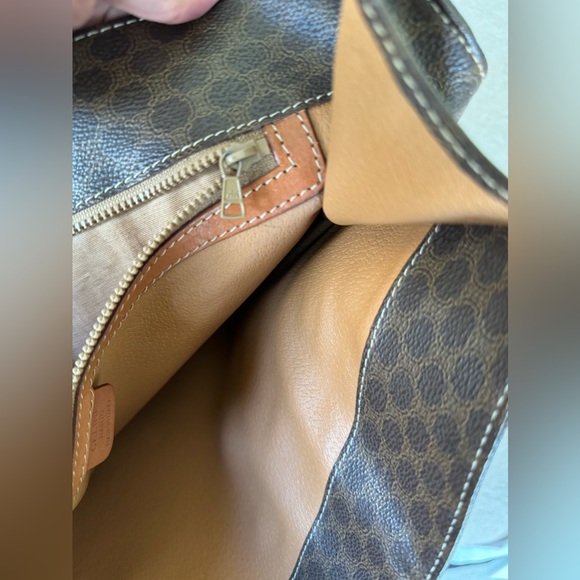 Triomphe Vintage Leather Tote Celine Brown - Picture 8 of 12